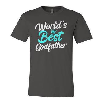 Best Godfather Ever Words Best Godfather Jersey T-Shirt | Mazezy