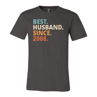 Best Husband Since 2008 14Th Wedding Anniversary Jersey T-Shirt | Mazezy