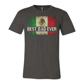 Best Mexican Dad Ever Mexican Flag Pride Fathers Day V2 Jersey T-Shirt | Mazezy