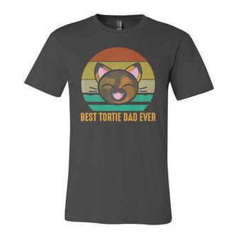 Best Tortie Dad Ever Cute Tortoiseshell Cat Lover Jersey T-Shirt | Mazezy