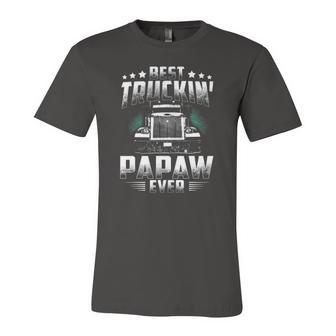 Best Truckin Papaw Ever Fathers Day Tee Xmas Trucker Jersey T-Shirt | Mazezy