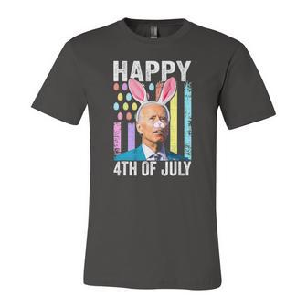 Biden Happy 4Th Of July Confused Easter Biden Bunny Jersey T-Shirt | Mazezy