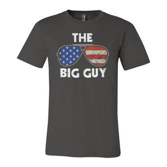 The Big Guy Joe Biden Sunglasses Red White And Blue Big Boss Jersey T-Shirt | Mazezy