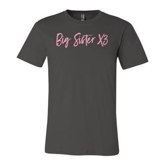Big Sister X3 Sister Sibling Jersey T-Shirt | Mazezy