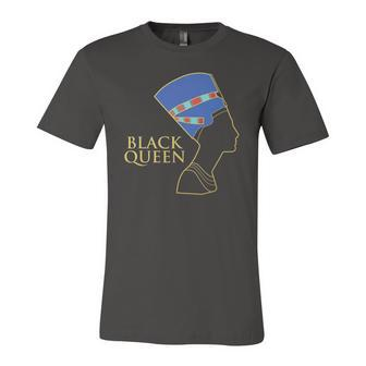 Black Queen Nefertitiafrica History Month Jersey T-Shirt | Mazezy