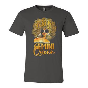 Black Women Afro Hair Art Gemini Queen Gemini Birthday Unisex Jersey Short Sleeve Crewneck Tshirt - Seseable