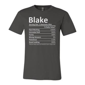 Blake Nutrition Birthday Personalized Name Idea Jersey T-Shirt | Mazezy