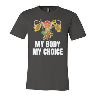 My Body My Choice Us Flag Feminist Rights Jersey T-Shirt | Mazezy