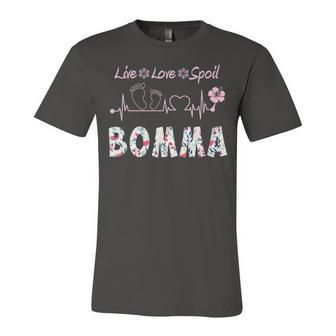 Bomma Grandma Gift Bomma Live Love Spoil Unisex Jersey Short Sleeve Crewneck Tshirt - Seseable