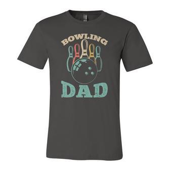 Bowling Dad Bowler Graphic For Fathers Day Jersey T-Shirt | Mazezy