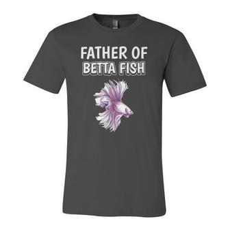 Boys Betta Fish Dad Fathers Day Father Of Betta Fish Jersey T-Shirt | Mazezy