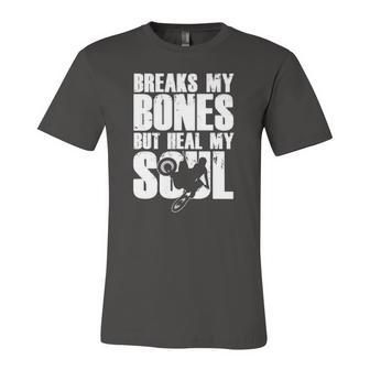 Breaks My Bones But Healing My Soul Motocross Motorbike Jersey T-Shirt | Mazezy