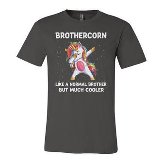 Brothercorn Brother Unicorn Birthday Matching Bday Jersey T-Shirt | Mazezy