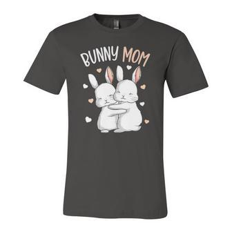 Bunny Mom Rabbit Love Girls Jersey T-Shirt | Mazezy