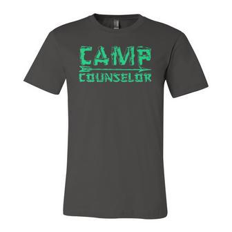 Camp Counselor Camping Camper Jersey T-Shirt | Mazezy