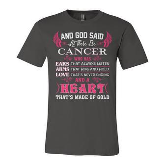 Cancer Girl And God Said Let There Be Cancer Girl Unisex Jersey Short Sleeve Crewneck Tshirt - Seseable