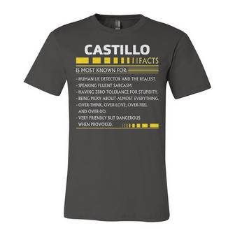 Castillo Name Gift Castillo Facts Unisex Jersey Short Sleeve Crewneck Tshirt - Seseable