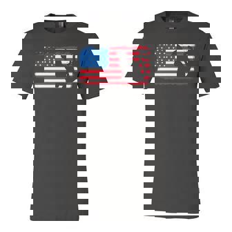 Cat Red White Blue Patriotic Usa Boy Girl Kids Jersey T-Shirt | Mazezy