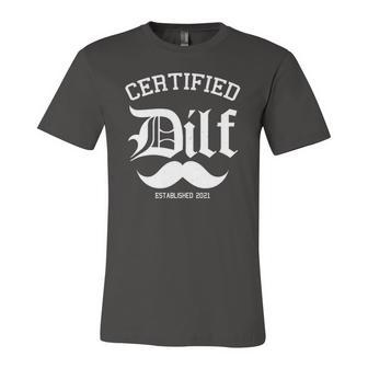 Certified Dilf Pregnancy Announcement For Fathers Jersey T-Shirt | Mazezy