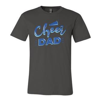 Cheer Dad Proud Cheerleader Father Cheer Parent Jersey T-Shirt | Mazezy