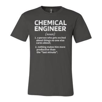 Chemical Engineer Definition Chemical Engineering Student Jersey T-Shirt | Mazezy