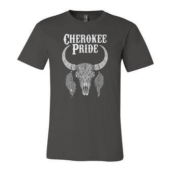 Cherokee Pride Tribe Native American Indian Buffalo Jersey T-Shirt | Mazezy