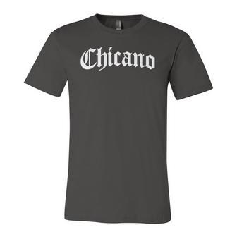 Chicano Proud Mexican American Xicano Hispanic Latino Pride Jersey T-Shirt | Mazezy