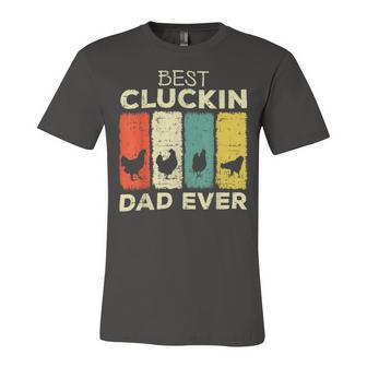 Chicken Chicken Chicken Best Cluckin Dad Ever V2 Unisex Jersey Short Sleeve Crewneck Tshirt - Monsterry UK