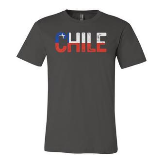 Chile Chilean Flag Vintage Pride Jersey T-Shirt | Mazezy