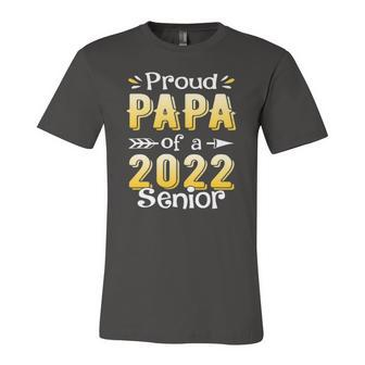 Class Of 2022 Proud Papa Of A 2022 Senior School Graduation Jersey T-Shirt | Mazezy