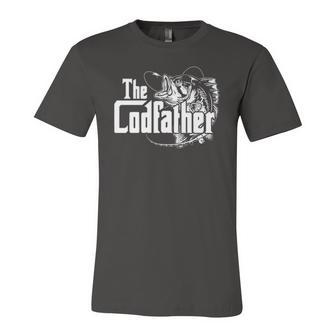 The Codfather Cod Fish Catcher Fishing Daddy Dad Father Papa Jersey T-Shirt | Mazezy