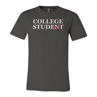College Student Stud College Apparel Tee Jersey T-Shirt | Mazezy