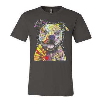 Colorful Baby Pit-Bull Terrier Lover Dad Mom Funny Kidding T-Shirt Unisex Jersey Short Sleeve Crewneck Tshirt - Seseable