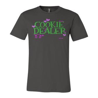 Cookie Dealer Funny Scouts Gift Girl Kids Scouting Unisex Jersey Short Sleeve Crewneck Tshirt - Seseable