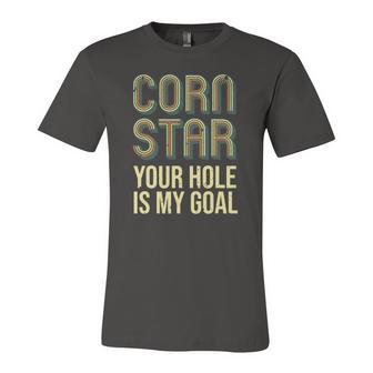 Cool Cornhole Art Corn Hole Bag Toss Tournament Jersey T-Shirt | Mazezy