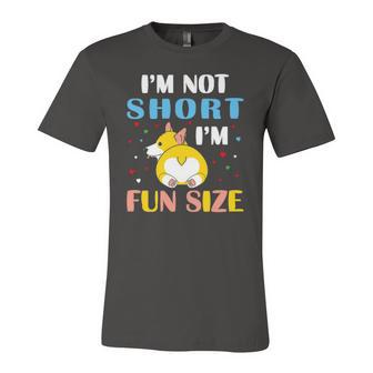 Corgi Kids Im Not Short Im Fun Size Dog Jersey T-Shirt | Mazezy