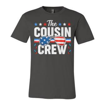 Cousin Crew 4Th Of July Patriotic American Matching Jersey T-Shirt | Mazezy