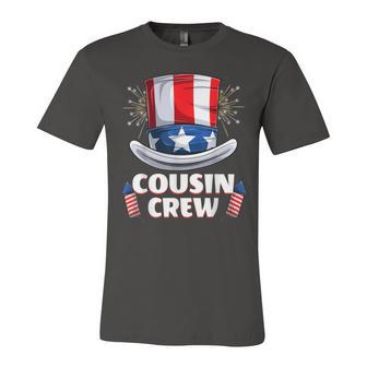 Cousin Crew 4Th Of July Family Matching Boys Girls Kids Unisex Jersey Short Sleeve Crewneck Tshirt - Seseable