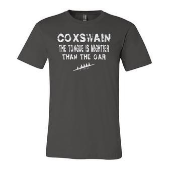 Coxswain Crew Rowing Oarless Oarsman Coxswain Sayings Jersey T-Shirt | Mazezy