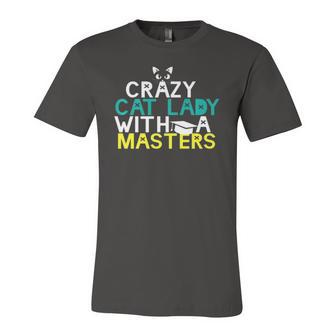 Crazy Cat Lady Masters Degree Graduation Msw Jersey T-Shirt | Mazezy