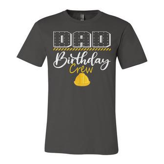 Dad Birthday Crew Construction Hat Birthday Party Family Unisex Jersey Short Sleeve Crewneck Tshirt - Seseable