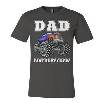 Dad Birthday Crew Monster Truck Theme Party Unisex Jersey Short Sleeve Crewneck Tshirt - Seseable