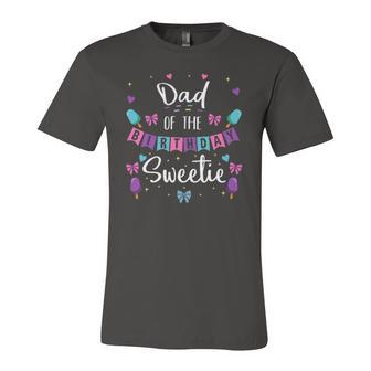 Dad Of The Birthday Sweetie Ice Cream Bday Party Father Dad Jersey T-Shirt | Mazezy