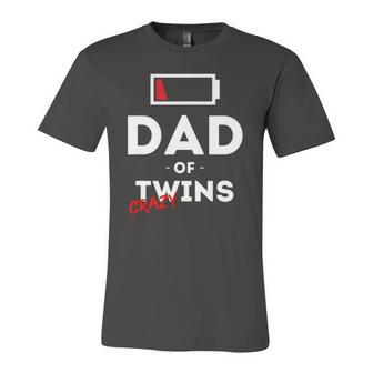 Dad Of Crazy Twins Clothes Father Husband Dad Jersey T-Shirt | Mazezy