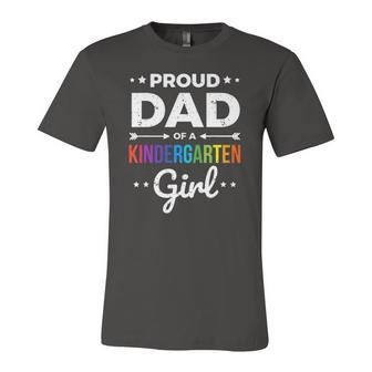 Dad Of A Kindergarten Girl Jersey T-Shirt | Mazezy