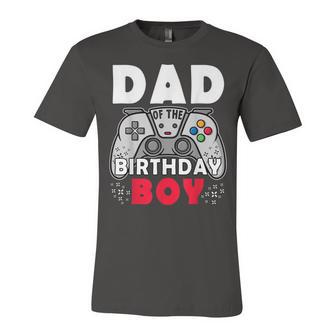 Dad Of Birthday Boy Time To Level Up Video Game Birthday Unisex Jersey Short Sleeve Crewneck Tshirt - Seseable