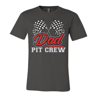 Dad Pit Crew Funny Birthday Boy Racing Car Pit Crew B-Day Unisex Jersey Short Sleeve Crewneck Tshirt - Seseable