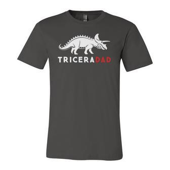 Dad Triceratops Dinosaur Idea Jersey T-Shirt | Mazezy