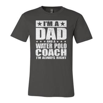 Dad Water Polo Coach Coaches Fathers Day S Jersey T-Shirt | Mazezy