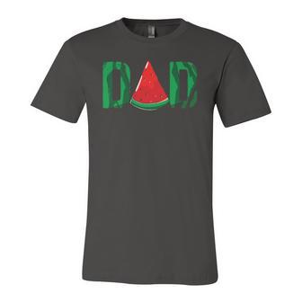 Dad Watermelon Summer Fruit Dad Fathers Day Jersey T-Shirt | Mazezy